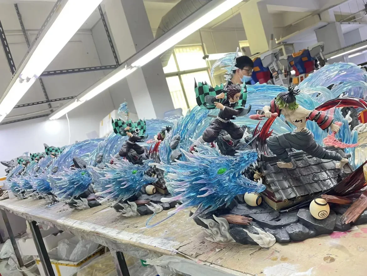 Kamado Tanjiro vs Gyutaro with LED – KAGURA X CHIKARA Studio KAGURA X CHIKARA Studio Tanjiro vs Gyutaro