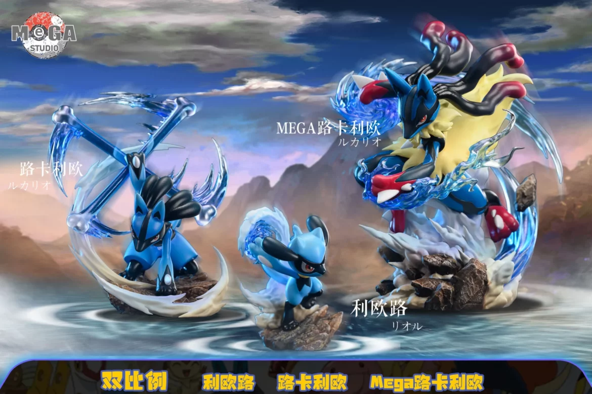 Mega Studio Lucario Family