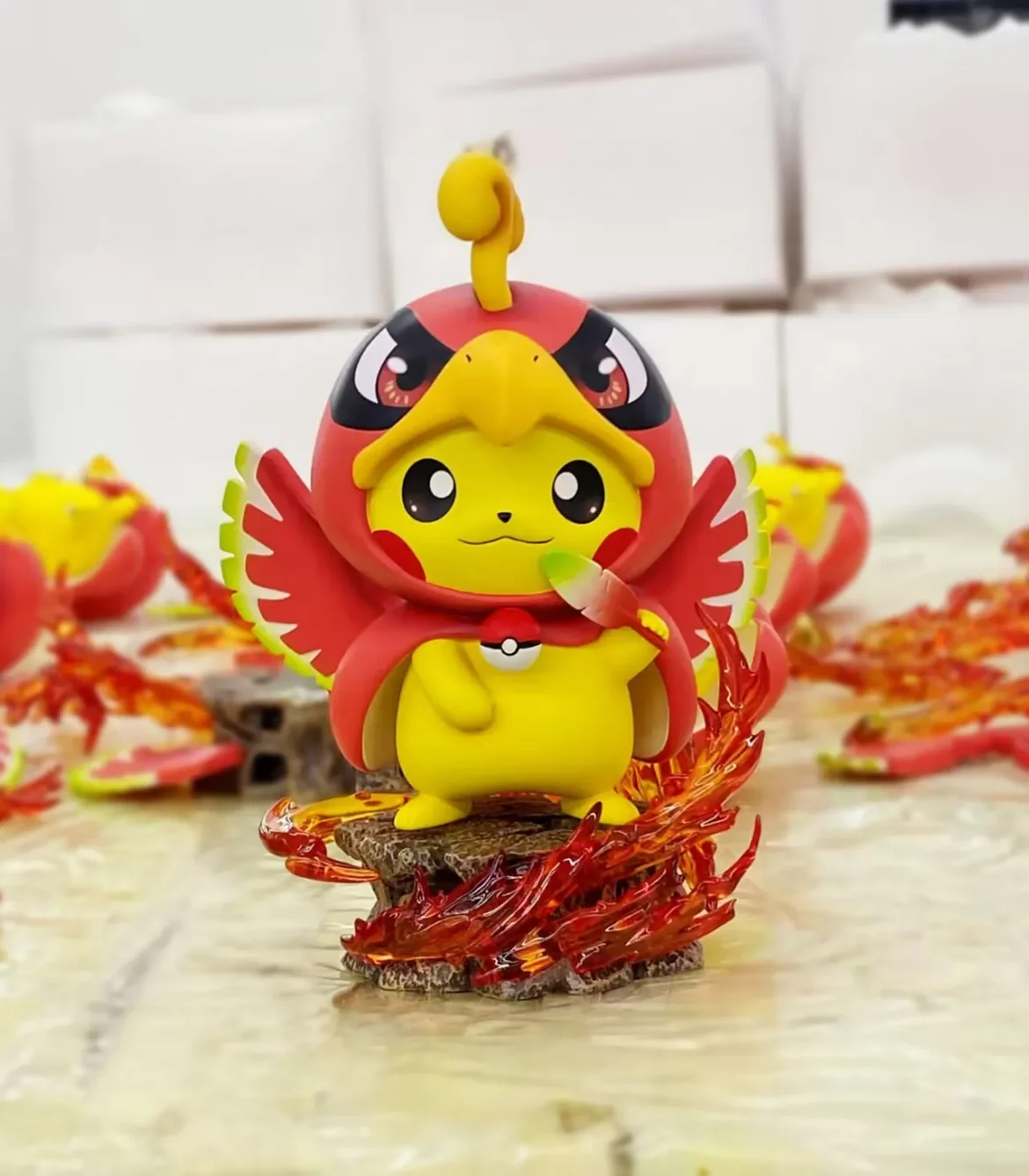 Ho-Oh Cosplay Pikachu - Pokemon Resin Statue - CHEESE Studio