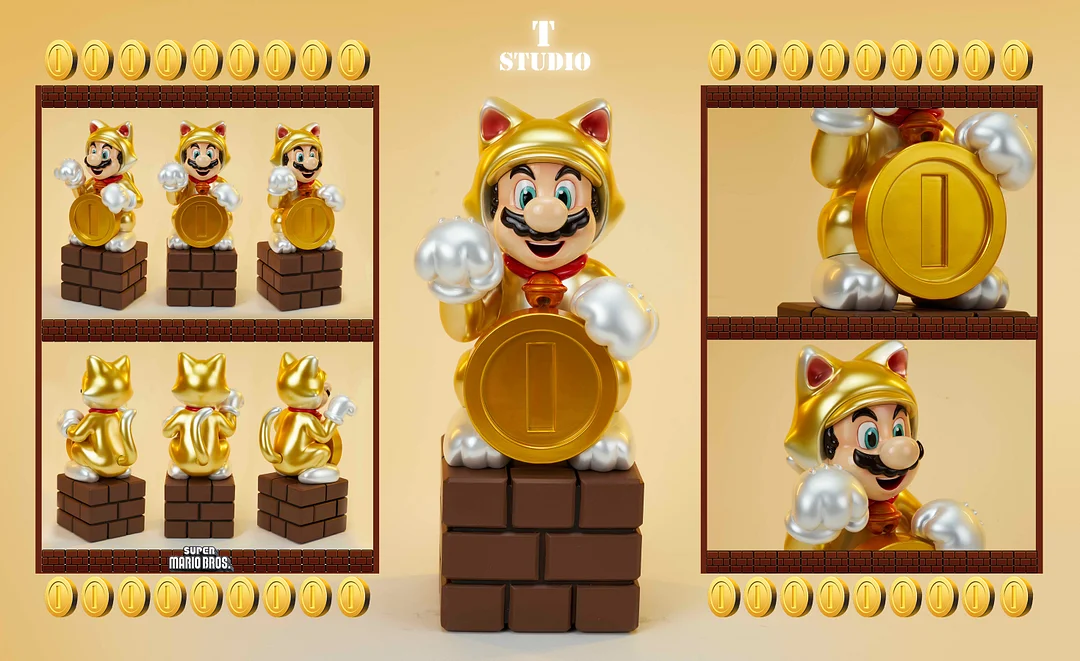 T Studio Lucky Cat Cosplay Mario