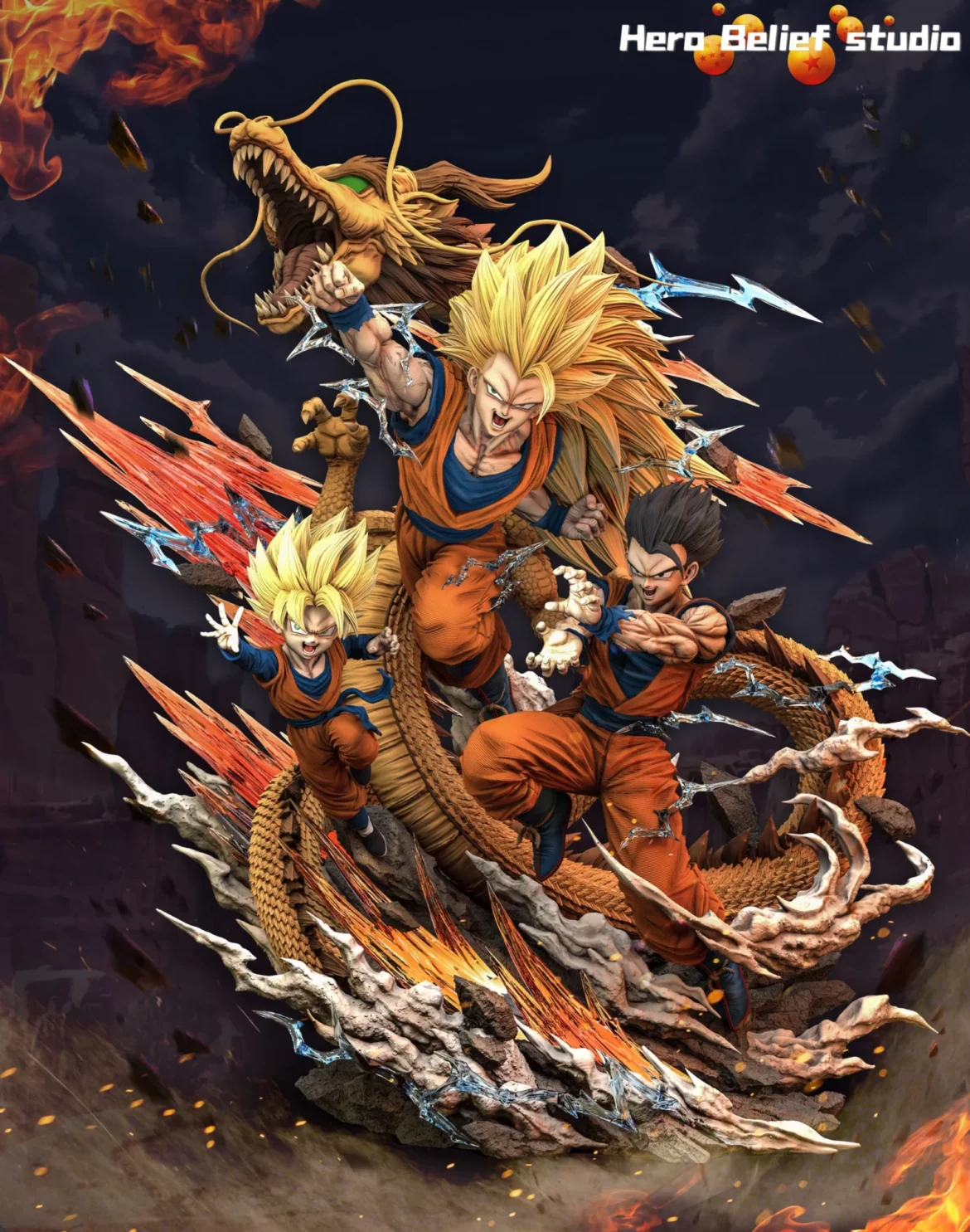 Hero Belief Studios Goku & Gohan & Goten
