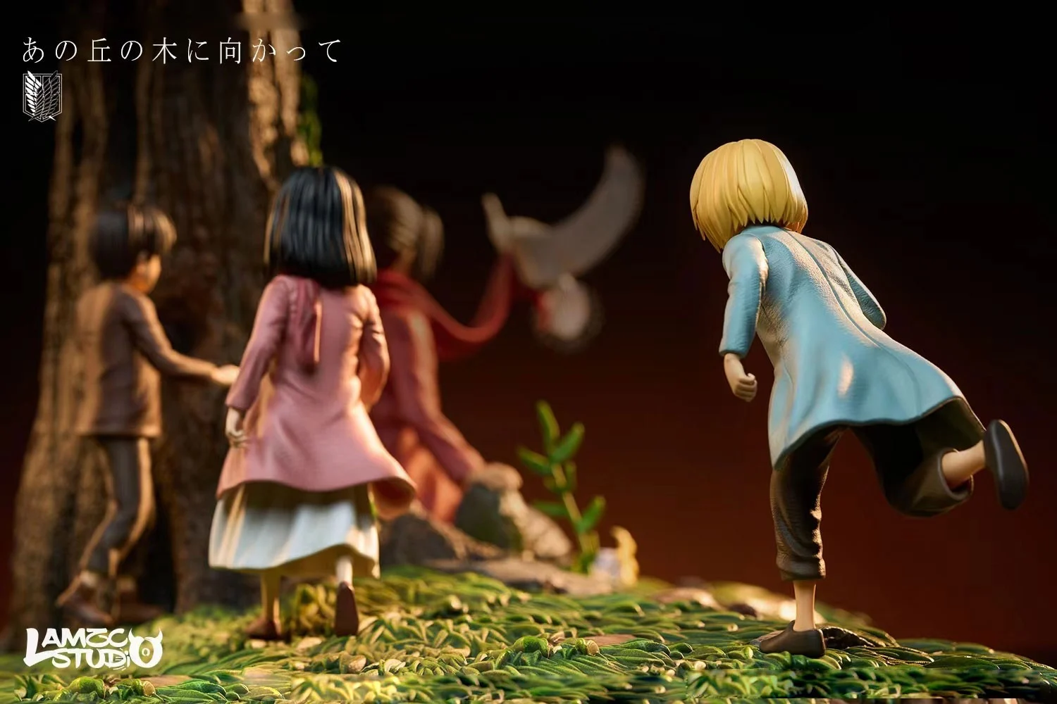 lamzc Studio Childhood Eren & Mikasa & Armin