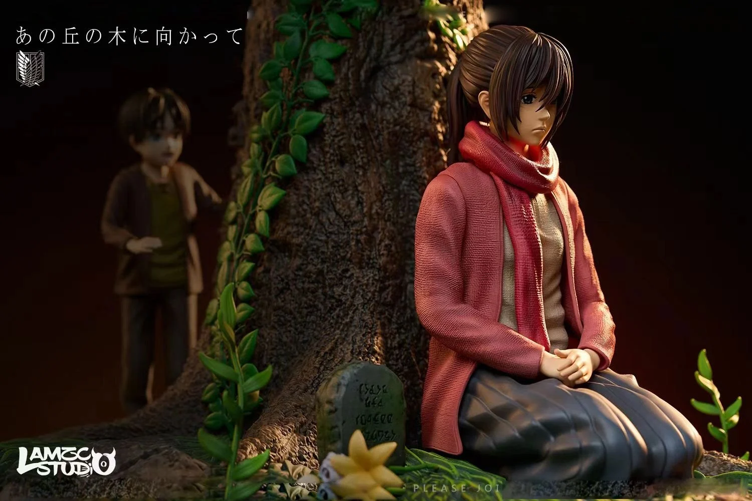 lamzc Studio Childhood Eren & Mikasa & Armin
