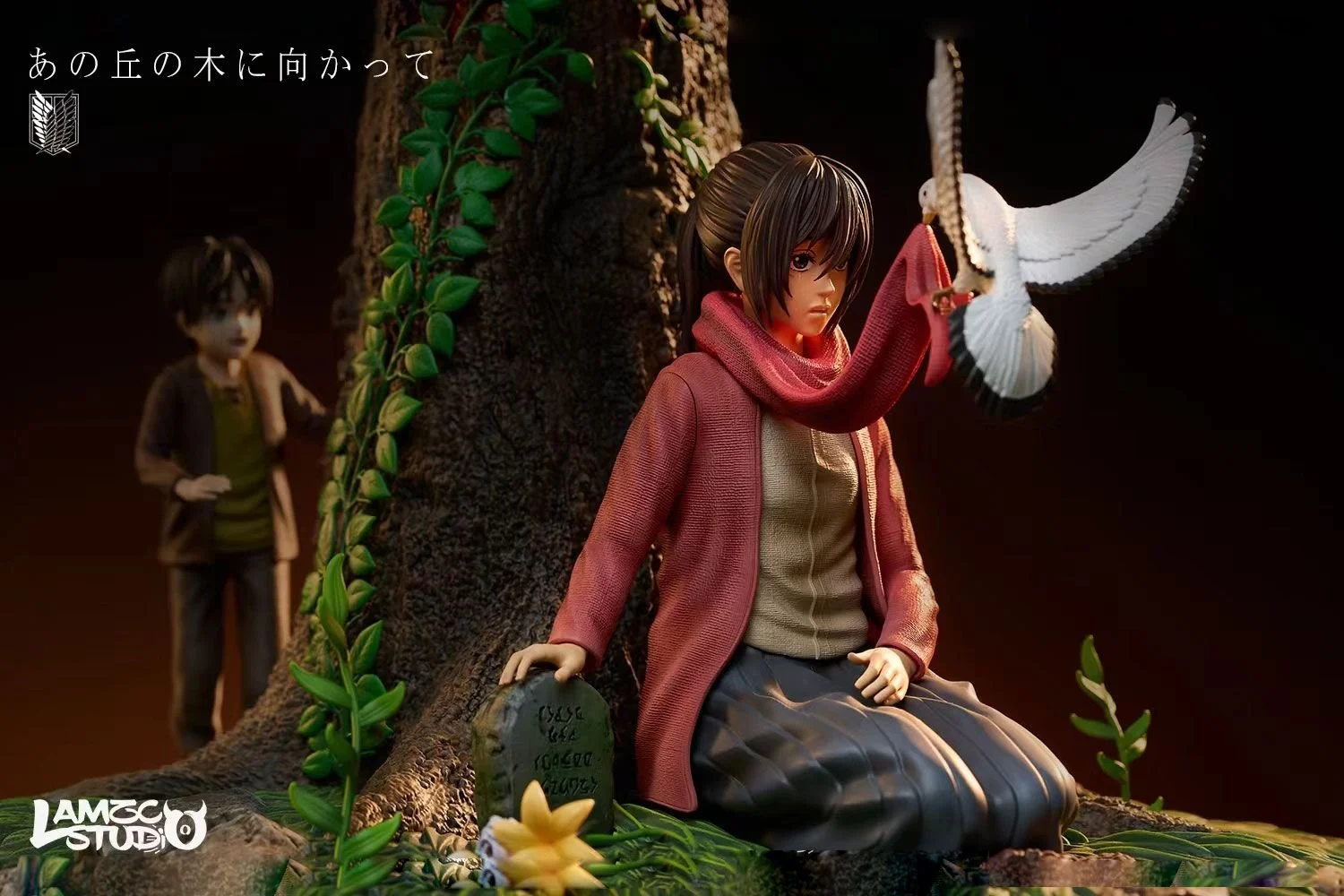 lamzc Studio Childhood Eren & Mikasa & Armin