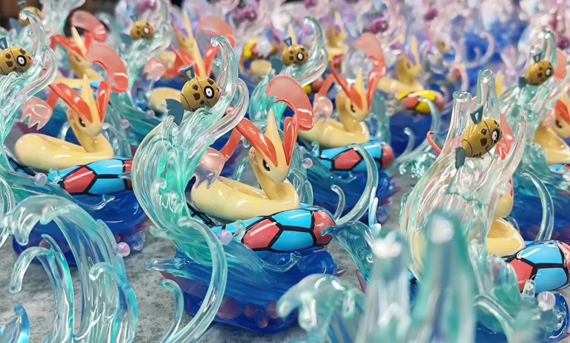 World Zukan Evolution of Milotic Set – Pokemon Resin Statue – DM Studios