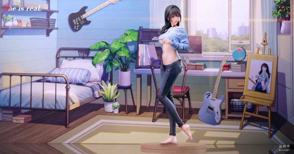507-12 She is real Studio Guitar Sister